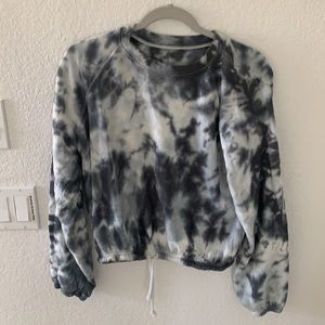 TIE DYE GRAY/ BLUE SWEATSHIRT, SIZE SMALL
